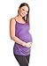 New Comfy Maternity Spaghetti Strap Top Camisole Vest Size 8 10 12 14 16 18 8010 Variety of Colours (16, Violet)