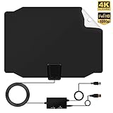 【KOSTENLOSER HD-Ketten】Mit dieser HDTV-Antenne können Sie Sender in Ihrer Region genießen ohne monatliche Kosten zu bezahlen. Greifen Sie auf die neuen Lokalen, Wetterbedingungen, Sportarten, Bildungsprogramme und vieles mehr zu.