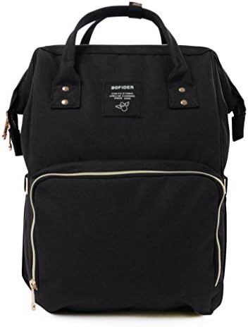 Diaper Bag Backpack for Baby Care Stylish Travel Designer and Organizer for Mum &amp; Dad (Black)
