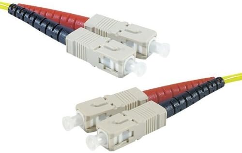 Dexlan 65.6ft OS1 9/125 SC/SC SM Fiber Duplex Patch Cord