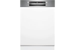 Bosch SMI2HTS02E, Série 2, Lave-vaisselle 60 cm, Encastrable, Bandeau acier brossé