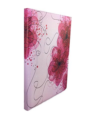 Tablet Tasche für Lenovo Tab2 A10-30 Schutz Hülle Etui Case + Touch Pen – 10.1 Zoll Pink Blume 360? - 5