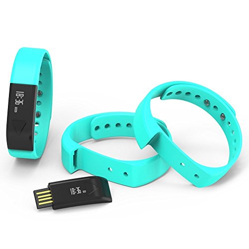 Juboury Fitness Armband, Fitness Tracker mit Schrittzähler, Schlafüberwachung, Anrufer- und Nachrichtenanzeige für iOS- und Android Smartphones - 2