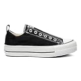 lässiger Slip On Sneaker Converse Damen Sneaker Chuck Taylor All Star Fashion Ox schwarz, Größe:38