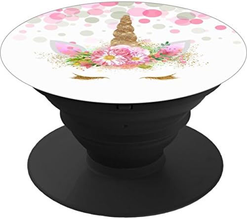 Multi-Function Pop Out Phone Grip and Stand, Socket Mobile Holder for your Phone &amp; Tablet - unicorn face