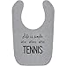 Sport Baby - Life is simple Tennis - Unisize - Grau meliert - BZ12 - Süßes Baby Lätzchen als Accessoire für Jungs und Mädchen
