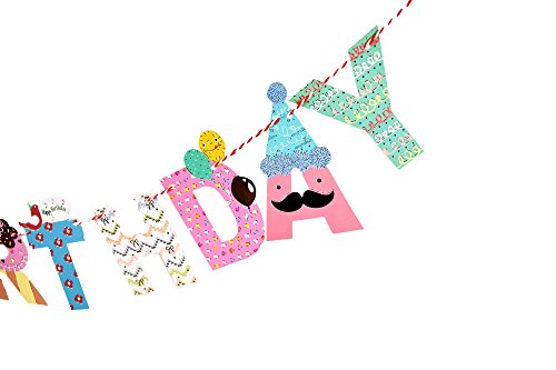 2 Meter Happy Birthday Girlande – Kinder Geburtstag Dekoration Geburtstagsparty Dekor - 4