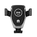 Produktbild NAttnJf 5V 10W Universal Car Air Vent Handyhalter Stand Qi Wireless Ladegerät für iPhone XS Max XR X 8/7/6/6 s Plus Samsung Galaxy S5 / S6 / S7 / S8 / S9 Hinweis 9 8 Huawei LG Black