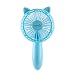 Produktbild Easehold USB Ventilator Leise Tragbarer Mini Handventilator Ventilatoren Lüfter Elektrischer Faltbar Mini Fan mit Aufladbarem Batterie Farbe Rosa Blau