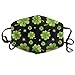 Produktbild St. Patrick S Day Hut mit Shamrock auf Goldmünze Mundmaske Unisex Anti-Staub-Baumwolle Gesichtsmaske für Männer und Frauen