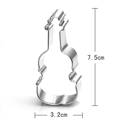Ausstecher, Profer Plätzchen Keks Kuchen Ausstechform Starter-Set ( 6 Stück ) aus rostfreiem Edelstahl (Musik) - 4