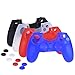 Produktbild Mudder Schutzhülle aus Silikon 4 Farben für PS4 Game Controller mit 4 Paar passenden Schutzkappen