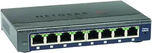 Netgear GS108E-300NAS Gigabit Smart Managed Plus Switch (Gray)