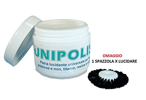 Pasta abrillantador Universal unipolish para aleaciones Preciosas y No, Titanio, resinas y cerámica + Regalo.
