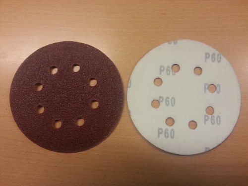 180 Stück SBS Klett-Schleifscheiben Ø 125 mm Körnung je 30 x 40/60/80/120/180/240 für Exzenter-Schleifer 8 Loch - 3