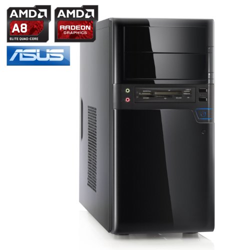 CSL Multimedia PC Sprint 5799 (Quad) – AMD A8-6600K 4x 3900 MHz, 8 GB RAM, 1000 GB SATA, Radeon HD 8570D, DVD-RW, CardReader, Gigabit LAN, ohne Betriebssystem - 2