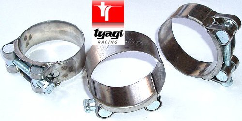 Preisvergleich Produktbild Gelenkbolzenschelle LLK- Auspuff- Schelle Edelstahl 68-73mm Tyagi Racing