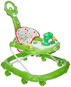 Amazon Brand - Solimo Baby Walker with Push Handle, Green