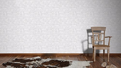 A.S. Création Tapete Boys & Girls 5 Papiertapete Kindertapete 10,05 m x 0,53 m creme metallic weiß 304492 - 2