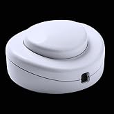 Single-Work Foot Operated Floor Mounted Lamp Switch &ndash; White Color, Intermediate Puar Type Circuit Breaker, On/Off Pedal with Foot Button