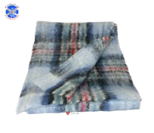 Princess Diana Memorial Tartan Plaid Luxury Mohair Scarf