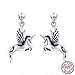 Produktbild MTWTM Sterling Silber Kopfhörer- Persönlichkeit Pegasus Unicorn Retro Ohrring Persönlichkeit Schmuck Für Frauen