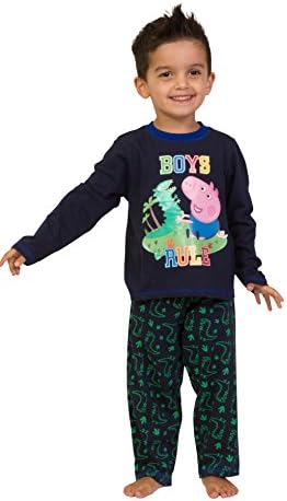 ThePyjamafactory Boys George Pig Peppa Pyjamas Boys Rule 2 to 6 Years W15 (4-5 years)