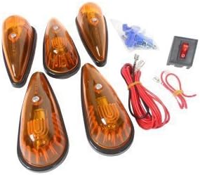 HaulMaaster Teardrop Amber Roof Light Truck Cab Light Complete Install Kit by HaulMaaster