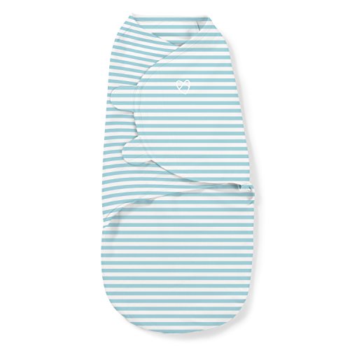 SwaddleMe Original Swaddle (Large, Teal Stripe)