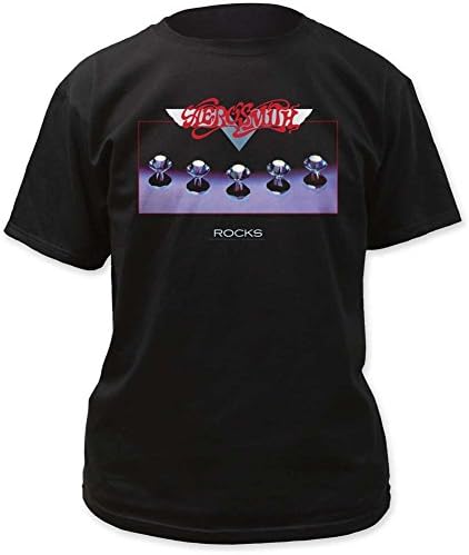 Aerosmith - Mens Rocks Adult T-Shirt, Medium, Black