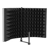 【LANGLEBIG IM EINSATZ】: Die Außenseite des Tonstudio Mikrofon-Isolierschutz-Schildes besteht aus hochwertigem Stahl, der sich als stabil, robust und recycelbar erwiesen hat. Außerdem ist es so robust, dass es nur wenig Pflege benötigt.