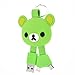Price comparison product image Belons Lovely Bear Silicone Key Chain 2-in-1 Lightning and Micro USB Cable Charging Date Sync Cable for iPhone and Android Devices (Green)