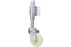 Eurobuy 4in Schwere Federbelastete Lenkrolle Nylon Tor Rad 440Lbs Tragfähigkeit
