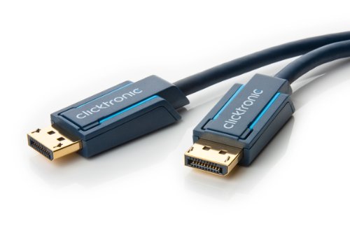 Clicktronic Casual DisplayPort-Kabel (Audio/Video Verbindung für HD- und 3D-Inhalte, 1m)