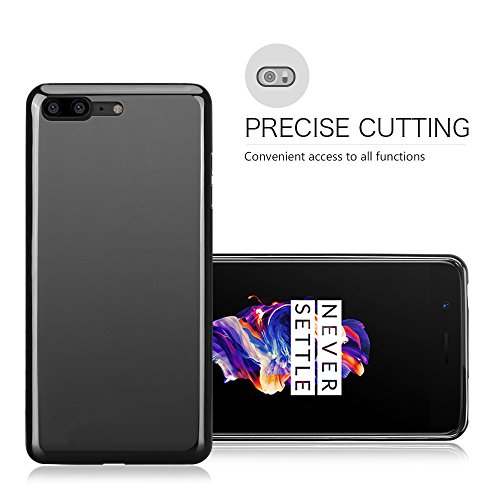Funda Oneplus 5 Riffue One plus 5 Carcasa Transparente Silicona Ultra Slim Suave Delgada Case Protectora de Gel Matte para Oneplus 5 - Negro reviews Funda Oneplus 5 Riffue One plus 5 Carcasa Transparente Silicona Ultra Slim Suave Delgada Case Protectora de Gel Matte para Oneplus 5 - Negro