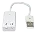 ivee international™ 7.1 Channel USB External Sound Card Audio Adapter With Mic - Compatible With Windows XP/ME/Vista/2000/Windows 7/Windows 8/Server 2003/Linux/Mac-OS- Plug and Play Compatibility - Supports Virtual 3D Sound - Turn your Front USB Port of Desktop into Audio Input and Mic! RS.199.00