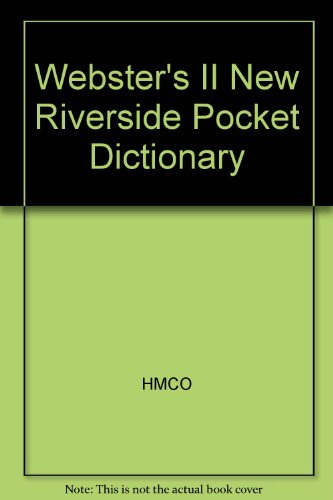 Webster's II New Riverside Pocket Dictionary