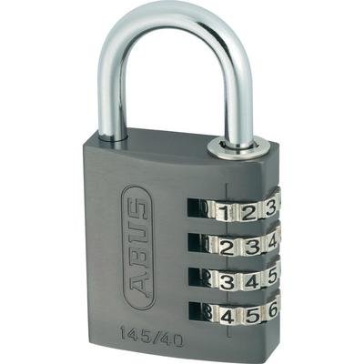 Abus 145/40 Cadenas en aluminium à combinaison 4 chiffres 40 mm