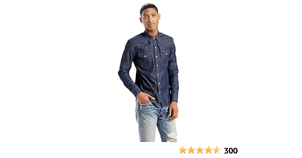 Levi's BARSTOW WESTERN RED CAST RINSE, camicia di jeans Uomo, Blu (P3236  Red Cast Rinse 115), XS : Amazon.it: Abbigliamento
