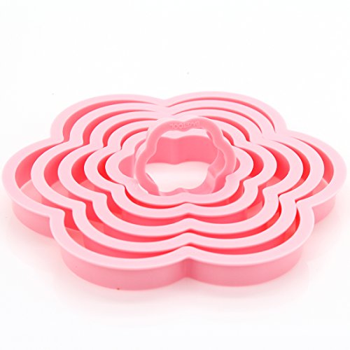 joyliveCY 6ST Plum Blossom Blume Form Kuchen Keks Ausstecher dekorieren Schimmel Tools - 2