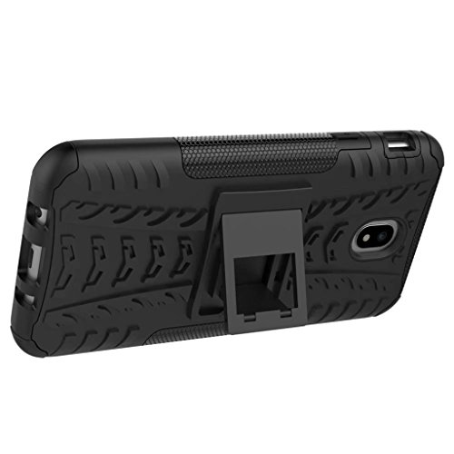 Samsung Galaxy J7 2017 Versi  n Europea  5 5  Funda  2in1 Armadura Combinaci  n A Prueba de Choques Heavy Duty Escudo C  scara Dura para Samsung Galaxy J7 2017 Versi  n Europea  5 5   Negro 