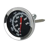 Qiorange Thermomètre de four en acier inoxydable Thermomètre pour barbecue Grill fumoir Thermomètre 50 à 350 °C, 100 à 700 ℉ (Type A 350°C)