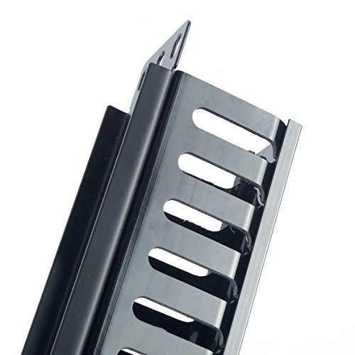 HAMSWAN® Horizontale Kabelmanagement Kabelmanager Serverschrank Rack Mount 1U 19 zoll Kunststoff und Metall - 5