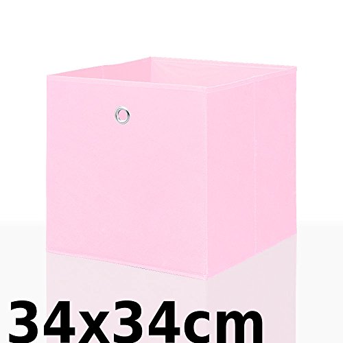 Faltbox Faltkiste Regalkorb Regalkiste Regalbox Aufbewahrungsbox Spielkiste Staubox Korb, Farbe:pink