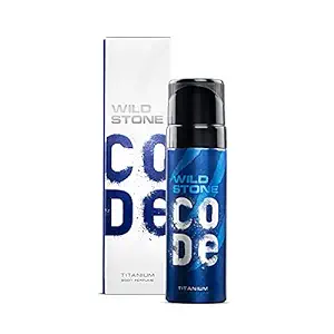 Wild Stone Code Titanium No Gas Body Perfume for Men, Strong Masculine Aroma for Everyday Use -120 ml