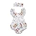 Price comparison product image Kavitoz Clearance//Toddler Baby Girls Romper Jumpsuit Playsuit Infant Headband Clothes Outfits Set For 0-18M (Beige, 12-18M)