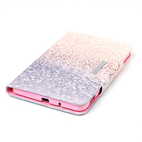 Galaxy Tab 4 7.0 Hülle Case,Galaxy Tab 4 7.0 SM-T230 / T231 / T235 Ledertasche,Ukayfe Muster Schutzhülle Leder Tasche für Samsung Galaxy Tab 4 7.0,Niedliche Cartoon Malerei Muster Bling Glitter Strass Design Slim Fit Folio PU leder Flip Cover im Bookstyle Kunstleder Schutzhülle Cover Tasche mit Ständer für Samsung Galaxy Tab 4 7.0 Zoll mit 1 x Schwarze Eingabestift - 5