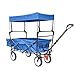 Produktbild JHY Faltbares Faltrad mit Sonnen- / Regenschutz, großer Trolley, geeignet für Shopping, Strand, Rasen, Sport,Blue
