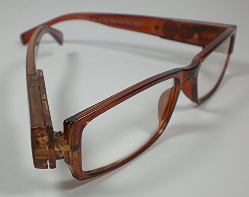 Preisvergleich Produktbild OOTB Nachtbrille LED Lesebrille mit Licht SIE & IHN inkl. Batterien + Ersatzbatterien braun +3,0