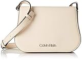 Sports Calvin Klein Damen Slide Saddle Bag Umhängetasche, Grau (Light Sand), 6x18x25 cm